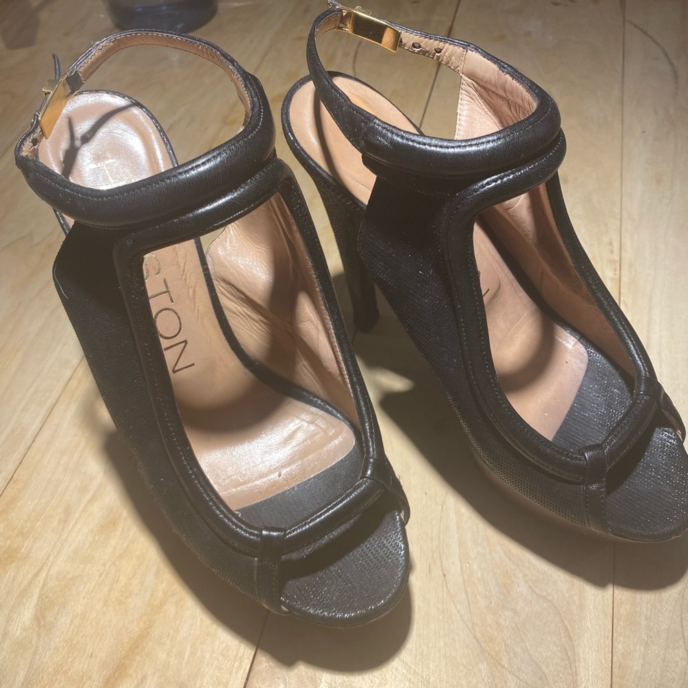 HALSTON platform heels